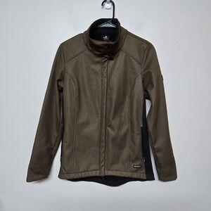 Kerrits Jacket Womens Small Brown Equestrian Lined Riding Double Zip Pockets‎